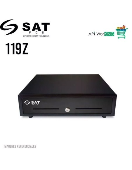 GAVETA DE DINERO SAT 119Z | 5 BILL / 8 MON | RJ11-NEGRO