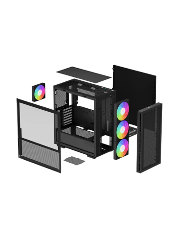 CASE DEEPCOOL CH560 BK V.TEMPLADO S/FUENTE (...