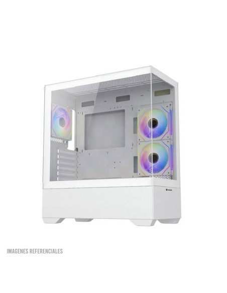 CASE GAMER HALION JUPITER K04 WHITE ( JUPITER-K04-WH ) S/FUENTE | VIDRIO TEMPLADO | 6 LED-ARGB