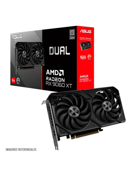 TARJETA DE VIDEO ASUS RADEON RX 9060 XT 16GB (DUAL-RX9060XT-16G) GDDR6
