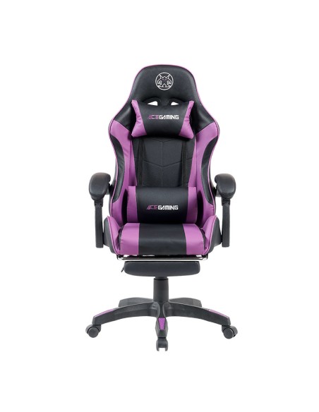SILLA GAMER HALION (AG-101) NEGRO/MORADO
