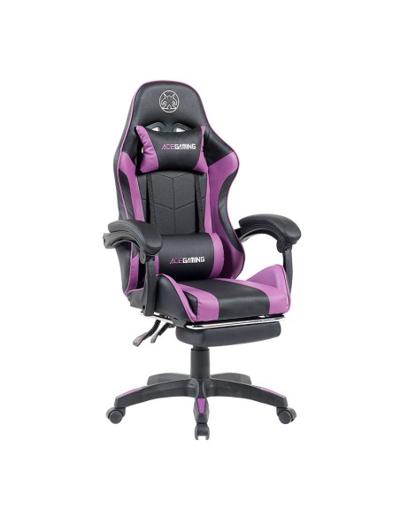 SILLA GAMER HALION (AG-101) NEGRO/MORADO
