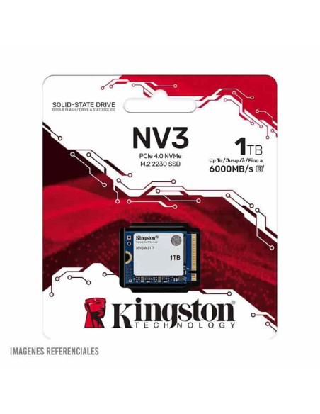 DISCO SOLIDO SSD KINGSTON NV3 1TB NVME PCIE 4 (SNV3SM3/1T0)M.2 2230