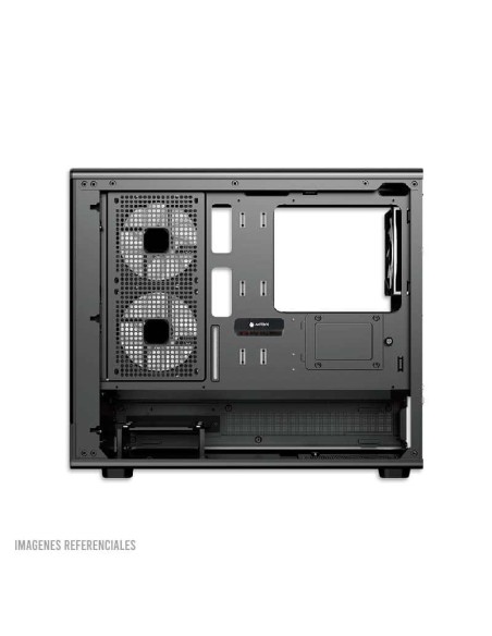 CASE ANTRYX FX-630M BLACK ( AC-FX630MK ) S/FUENTE | PANEL VIDRIO | LED-ARGB