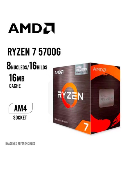 PC GAMER LICH KING RYZEN 7-5700G 16GB 512GB SSD + 23.8 FHD + KIT RAPTOR