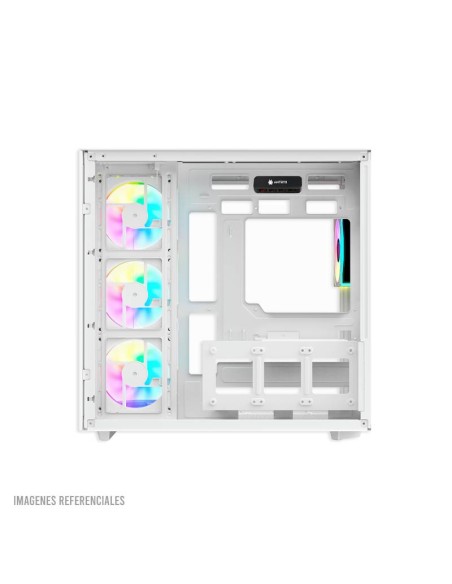 CASE ANTRYX FX 800 WHITE ( AC-FX800W ) S/FUENTE | VIDRIO TEMPLADO| USB-C | LED-ARGB