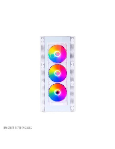 CASE ANTRYX RX 260 WHITE ( AC-RX260WFR ) S/FUENTE | VIDRIO TEMPLADO | 4 FIXED-RGB