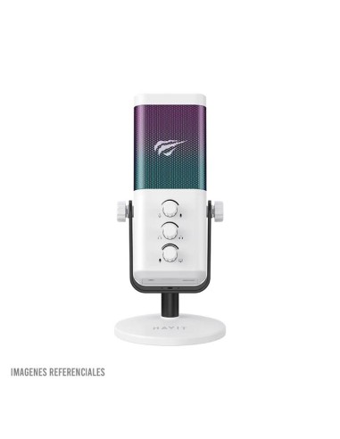MICROFONO HAVIT GAMENOTE GK65 (HVGC-GK65-WH)...