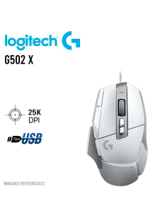 MOUSE GAMER LOGITECH G502 X (910-006144) SENSOR HERO 25K...