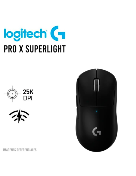 MOUSE GAMER LOGITECH PRO X SUPERLIGHT (910-005879) WIRELESS| HERO 25K| BLACK