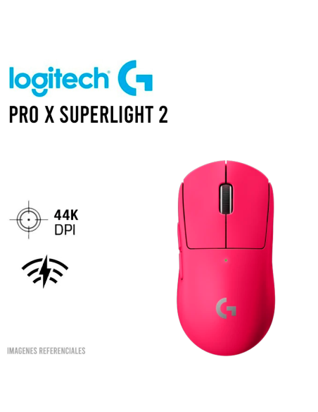MOUSE LOGITECH G PRO X SUPERLIGHT 2 MAGENTA WIRELESS ( 910-006796 ) GAMING | LIGHTSPEED