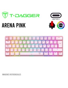 TECLADO T-DAGGER ARENA PINK