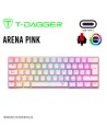 TECLADO T-DAGGER ARENA PINK