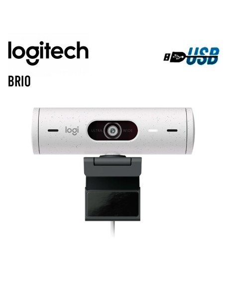 CAMARA WEB LOGITECH BRIO 500 FHD 1080P USB-C WHITE ( 960-001426 )