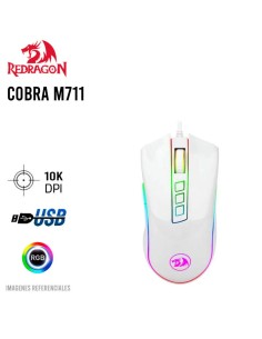 MOUSE GAMER REDRAGON COBRA ( M711W ) LED RGB | USB |...