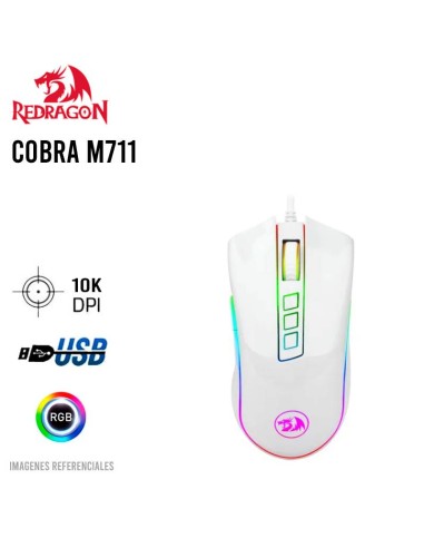 MOUSE GAMER REDRAGON COBRA ( M711W ) LED RGB |...
