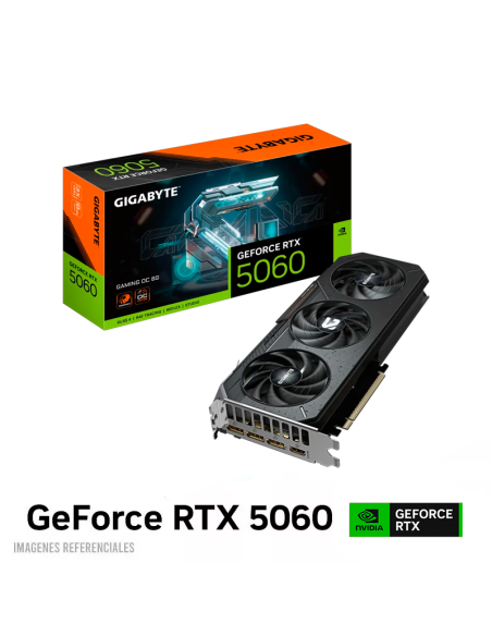 TARJETA DE VIDEO GIGABYTE RTX5060 8GB GAMING OC 128 BIT GDDR7 ( GV-N5060GAMING OC-8GD )