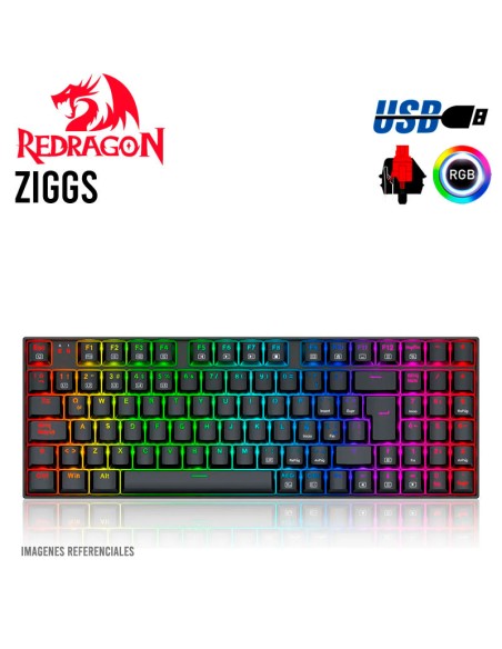 TECLADO GAMER REDRAGON ZIGGS