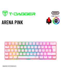 TECLADO T-DAGGER ARENA PINK