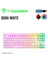 TECLADO T-DAGGER BORA WHITE