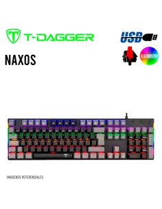TECLADO T-DAGGER NAXOS RAINBOW