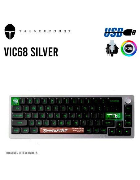 TECLADO GAMER THUNDEROBOT VIC68