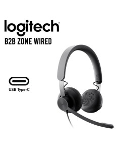 AUDIFONO LOGITECH B2B ZONE WIRED USB - USB-C TEAMS BLACK...