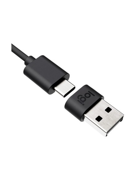 AUDIFONO LOGITECH B2B ZONE WIRED USB - USB-C TEAMS BLACK (981-000871) MICROFONO