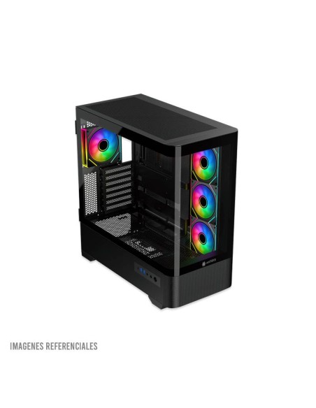 CASE ANTRYX FX 830 BLACK ( AC-FX830K ) S/FUENTE | VIDRIO TEMPLADO| USB-C | LED-ARGB