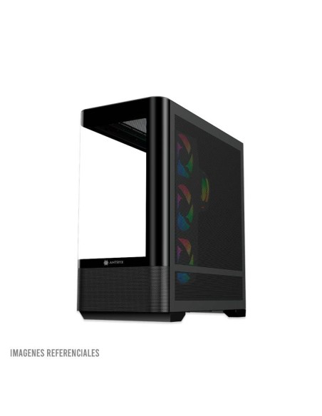 CASE ANTRYX FX 830 BLACK ( AC-FX830K ) S/FUENTE | VIDRIO TEMPLADO| USB-C | LED-ARGB