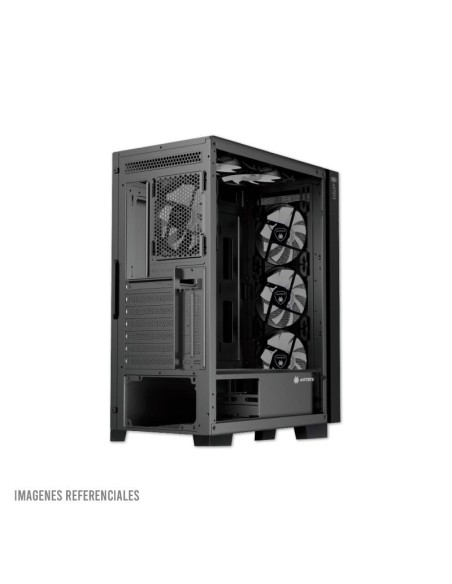 CASE ANTRYX RX 250 BLACK ( AC-RX250KFR ) S/FUENTE | VIDRIO TEMPLADO | 4 FIXED-RGB