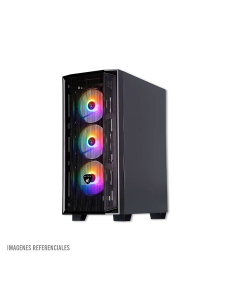 CASE ANTRYX RX 270 BLACK ( AC-RX270KFR ) S/FUENTE | VIDRIO TEMPLADO | 4 FIXED-RGB