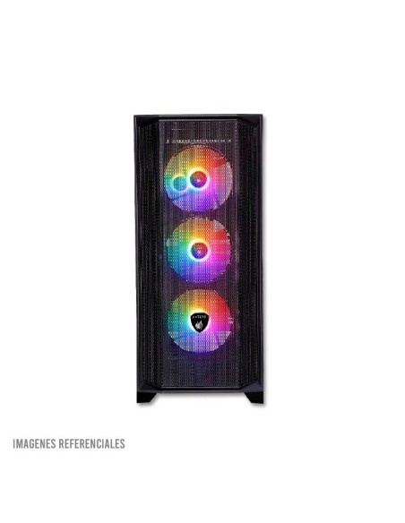 CASE ANTRYX RX 270 BLACK ( AC-RX270KFR ) S/FUENTE | VIDRIO TEMPLADO | 4 FIXED-RGB
