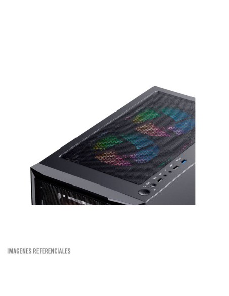 CASE ANTRYX RX 270 BLACK ( AC-RX270KFR ) S/FUENTE | VIDRIO TEMPLADO | 4 FIXED-RGB