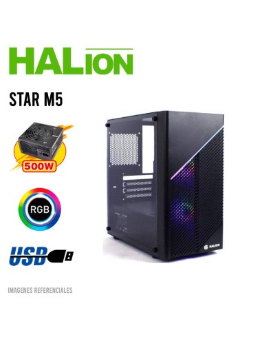 CASE HALION STAR M5 ( STAR M5 ) 500W | VIDRIO...