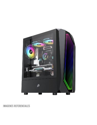 CASE GAMER 1ST PLAYER RAINBOW IS6(ATX)BLACK