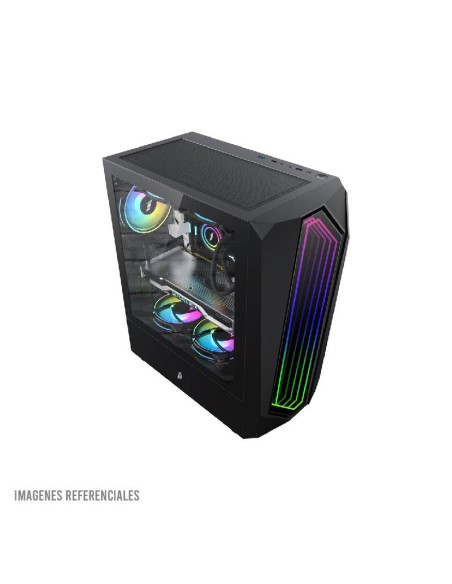 CASE GAMER 1ST PLAYER RAINBOW IS6(ATX)BLACK