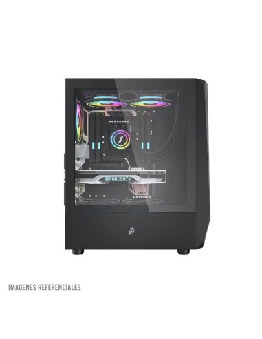 CASE GAMER 1ST PLAYER RAINBOW IS6(ATX)BLACK