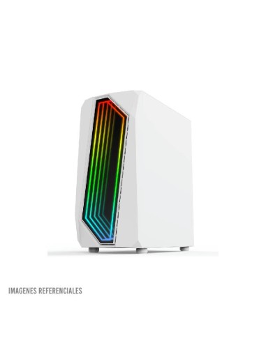 CASE GAMER 1ST PLAYER RAINBOW IS6(ATX)WHITE