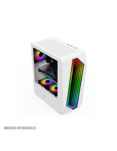 CASE GAMER 1ST PLAYER RAINBOW IS6(ATX)WHITE