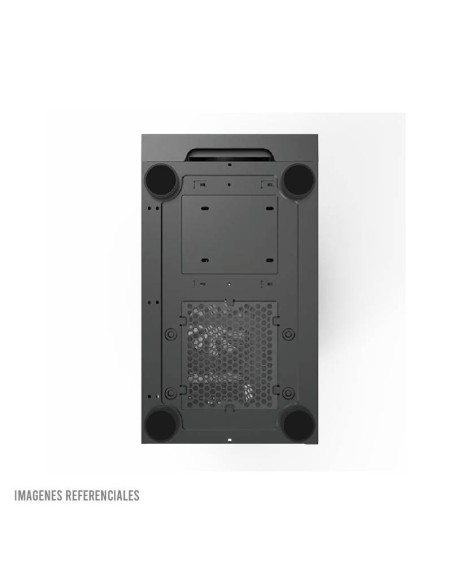 CASE MONTECH X3 GLASS BLACK S/FUENTE|VIDRIO TEMPLADO|LED-RGB|NEGRO
