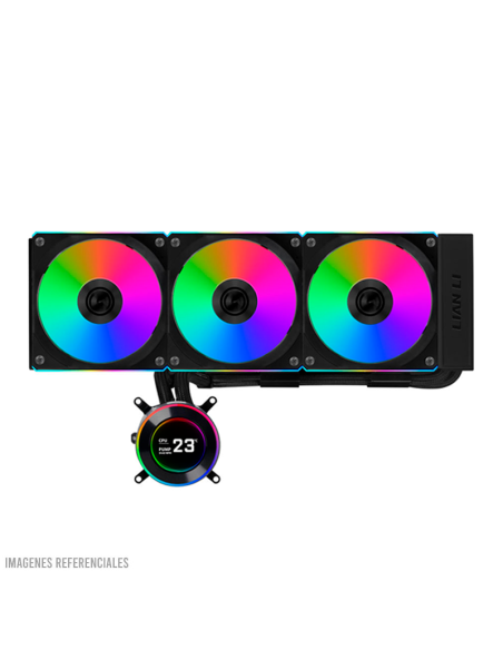 SISTEMA DE ENFRIAMIENTO LIQUIDO LIAN LI HIDROSHIFT II LCD-C 360CL (GHS2LCD36RB BLACK) LED-RGB