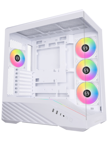 CASE LIAN LI VECTOR V100R (V100RW WHITE) VIDRIO TEMPLADO| 4FAN ARGB| WHITE