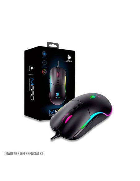 MOUSE GAMER ANTRYX M660 (AGM-M660K) 7200 DPI| LED-RGB