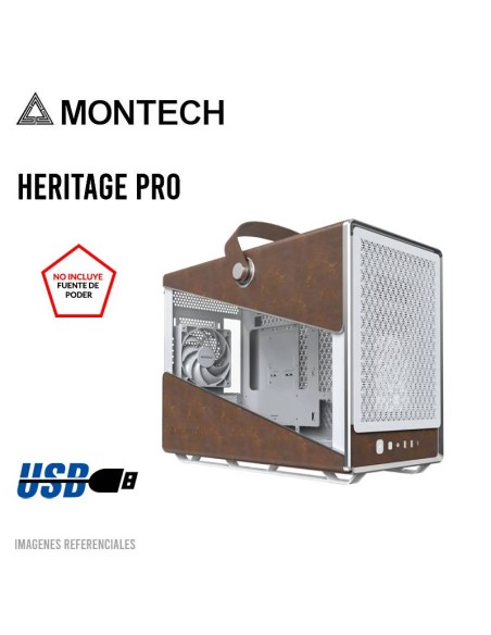 CASE MONTECH HERITAGE PRO WHITE S/FUENTE