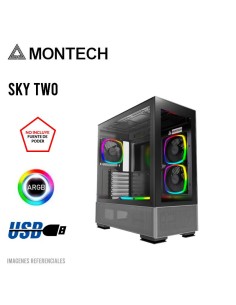 CASE MONTECH SKY TWO BLACK ( SKY TWO-B ) S/ FUENTE |...
