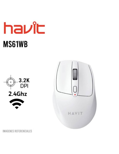 MOUSE HAVIT ( MS61WB ) WIRELESS/BLUETOOTH | WHITE