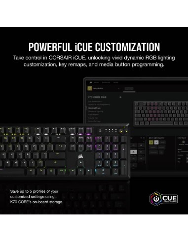 TECLADO GAMER CORSAIR K70 CORE RGB (...