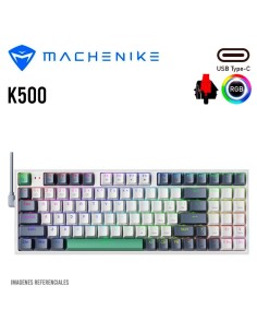 TECLADO GAMER MACHENIKE K500 WHITE ( K500-B94 ) SWITCH...