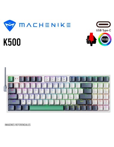 TECLADO GAMER MACHENIKE K500 WHITE ( K500-B94 )...